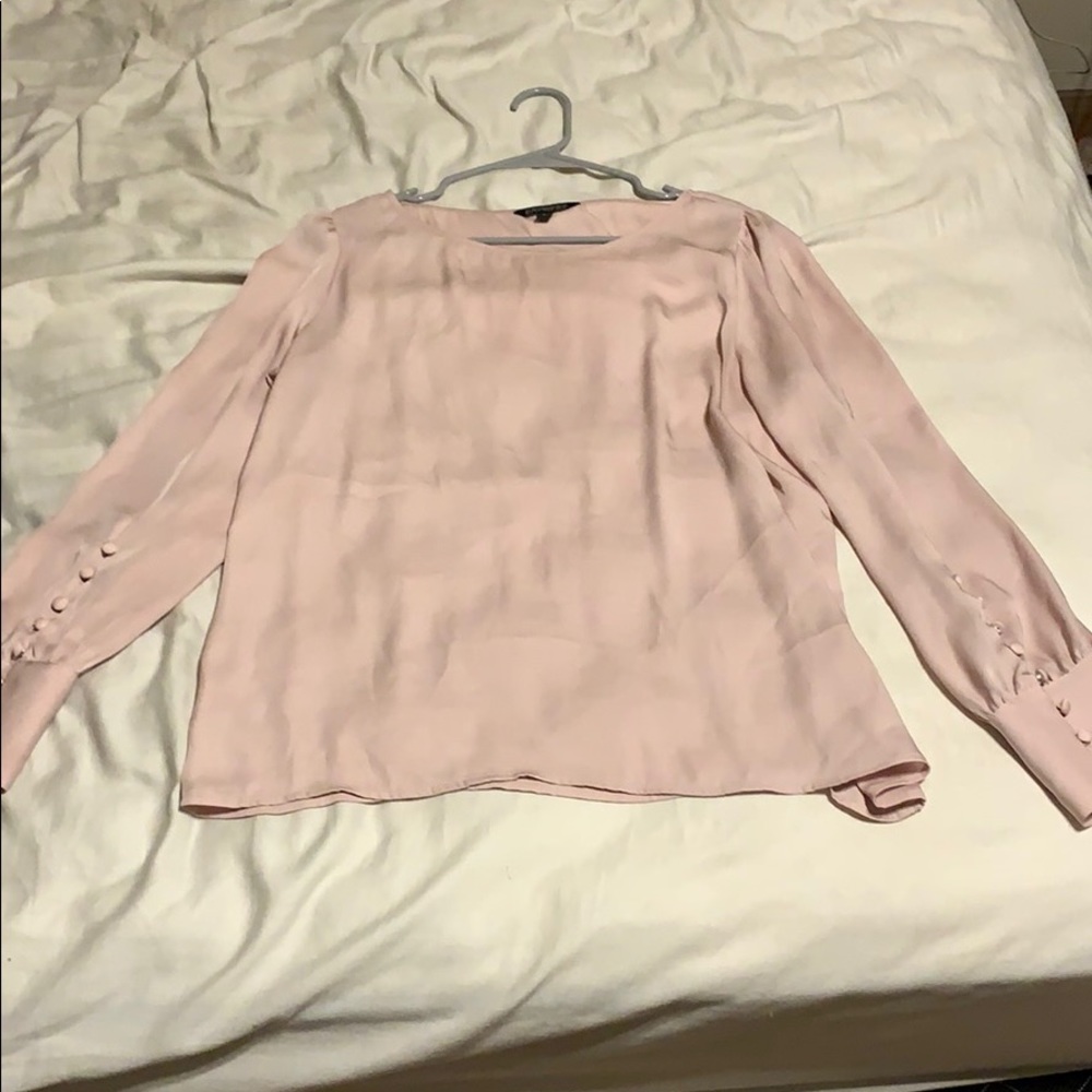 Long sleeve baby pink blouse